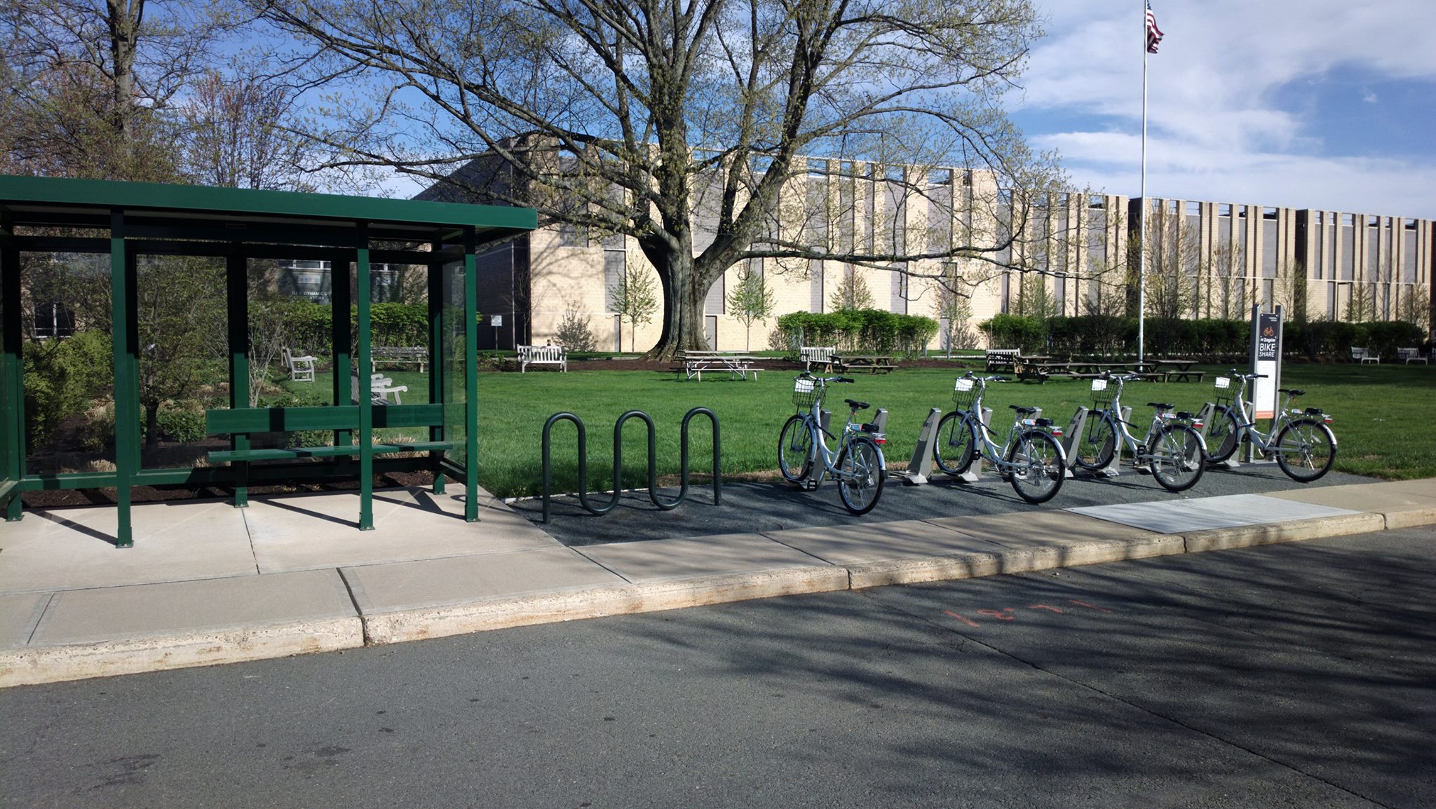 Zagster bikes at Forrestal Campus Princeton U